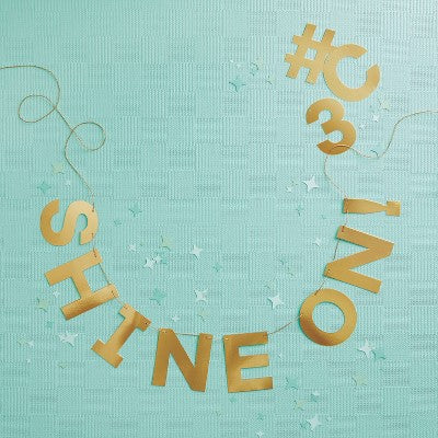 Gold Metallic Create Your Own Banner - Spritz
