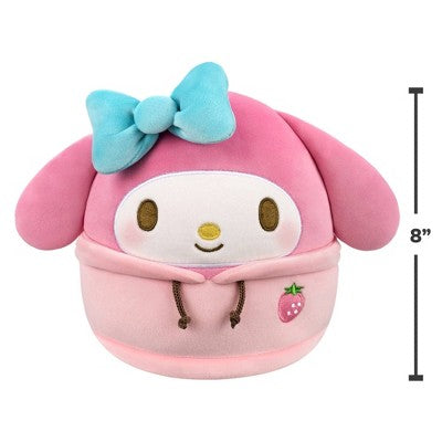 Hello Kitty 8" Squishmallows Dabodabo Hoodie My Melody Mass Little Plush