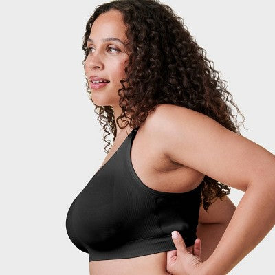 Bravado! Designs Women's Body Silk Seamless Full Cup Nursing Bra - Black XL: Wireless, Medium Support, Adjustable Straps