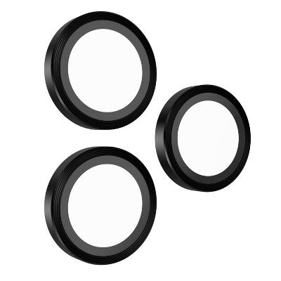 Case-Mate Apple iPhone 16 Pro/iPhone 16 Pro Max Aluminum Ring Lens Protector - Black: Dust-Resistant