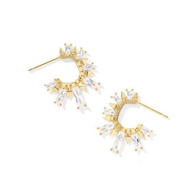 Kendra Scott Macie Huggie Earrings - Gold