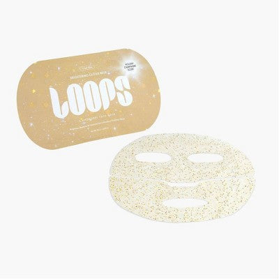 LOOPS Tinsel Glow Brightening Hydrogel Face Mask - 1.06oz: Paraben-Free, Phthalate-Free, Artificial Fragrance-Free, Ideal for Eye Area, All Skin Types