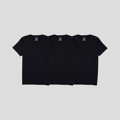 Pair of Thieves Men's Super Soft 2+1 Fitted Crew Neck T-Shirt - Black S: Cotton Viscose Blend, Tagless Design