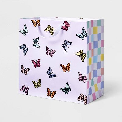 XL Butterfiles Gift Bag Pink - Spritz