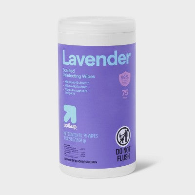 Lavender All Purpose Disinfecting Wipes - 75ct - up&up