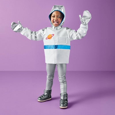 Pretend Play Astronaut Costume with Jacket, Helmet & Gloves 2T-3T- Gigglescape