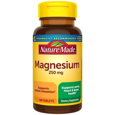 Nature Made Magnesium Oxide 250mgHealth Tablets - 100ct EXP 09/2027