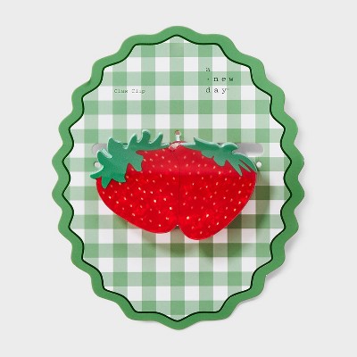 Double Strawberries Claw Hair Clip - A New Day Red