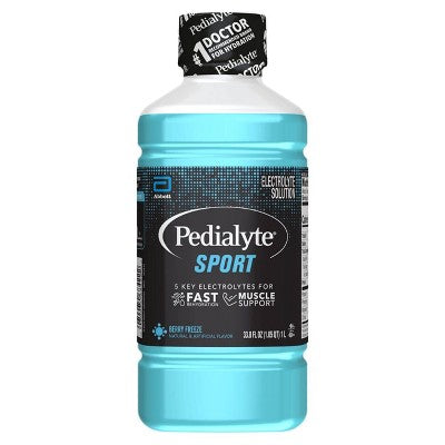 Pedialyte Sport Electrolyte Solution Hydration Drink - Berry Freeze - 33.8 fl oz