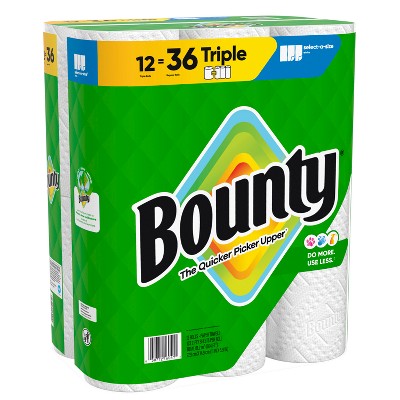Bounty Select-A-Size Paper Towels - 12 Triple Rolls (LOCAL PICKUP ONLY)