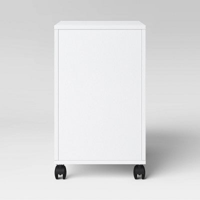 Loring Rolling Cabinet White - Threshold: Mobile Office Furniture Set with Drawers (LOCAL PICKUP ONLY)