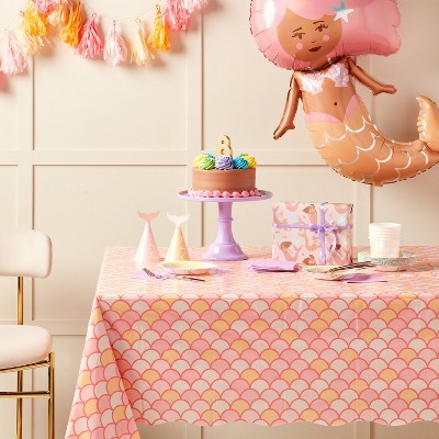 Mermaid Scales Printed Table Cover 1ct - Spritz