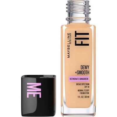 Maybelline Fit Me Dewy + Smooth Foundation SPF 18 - 128 Warm Nude - 1 fl oz