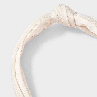 Satin Top Knot Headband - A New Day Cream