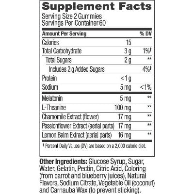 OLLY Extra Strength Sleep Gummies with 5mg Melatonin - Blackberry Zen - 120ct
