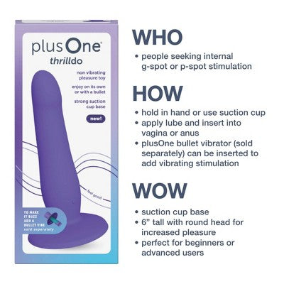 plusOne Thrilldo Internal Stimulator Dildo