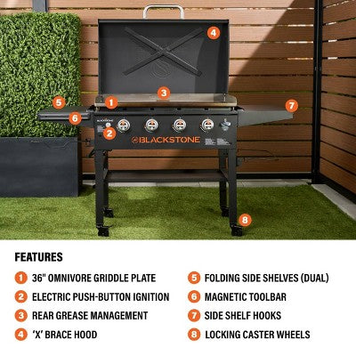 Blackstone 4-Burner Original Omnivore Outdoor Griddle Black (LOCAL PICKUP ONLY)