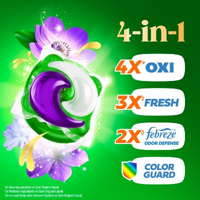 Gain Moonlight Breeze Super Flings Plus Laundry Detergents - 45ct