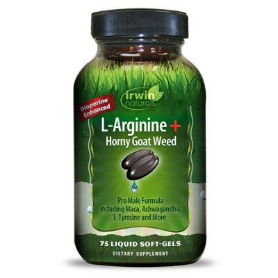 Irwin Naturals L'Arginine + Horny Goat Weed Softgels - 75ct