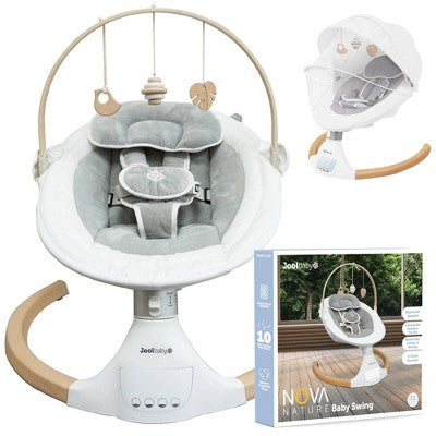 Jool Baby Nova Nature Baby Swing - Brown/White (LOCAL PICKUP ONLY)