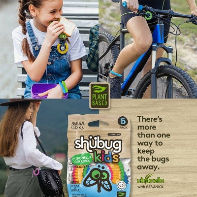 Shubug 5pk Kids Insect Repellent Citronella Bracelet