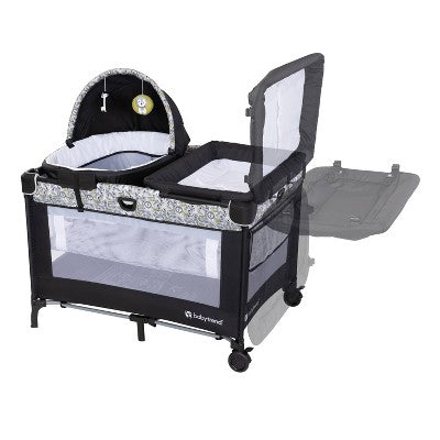 Baby Trend Nursery Den Playard with Snooze Pod and Flip Over Changer - Hidden Jungle Trio (LOCAL PICKUP ONLY)