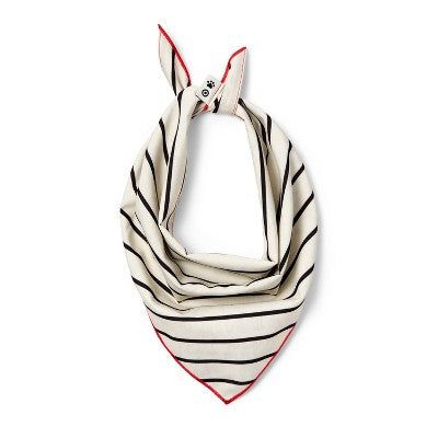 Graphic Print Dog and Cat Bandana - Cream - The Cuddle Collab - XS/S