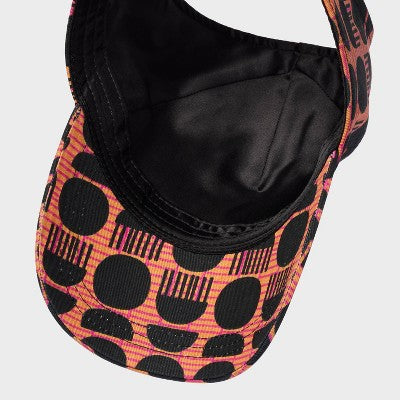 Black History Month Satin-Lined Allover Print Open Back Baseball Hat - Brown