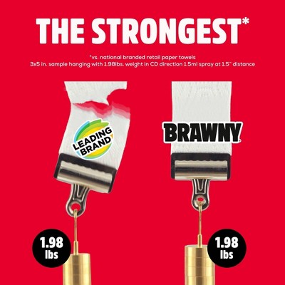 Brawny Tear-A-Square Paper 3-Ply Paper Towels - 6 Triple Rolls