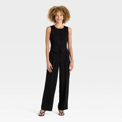 Women's Ponte Vest - A New Day Black M