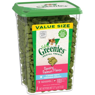 Greenies Savory Salmon Flavor Dental Cat Treats - 9.75oz