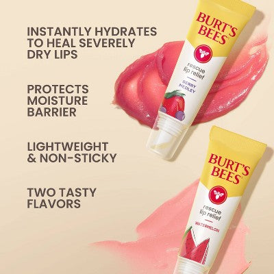 Burt's Bees Rescue Relief Watermelon + Berry Medley Lip Balm - 0.7oz