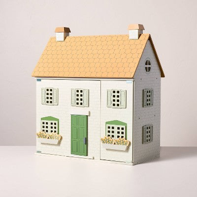 Toy Doll Townhouse with Furniture 20pc - Hearth & Hand with Magnolia: Plywood, Beechwood, Pine, 3+ Years, 4" Dolls (LOCAL PICKUP ONLY)