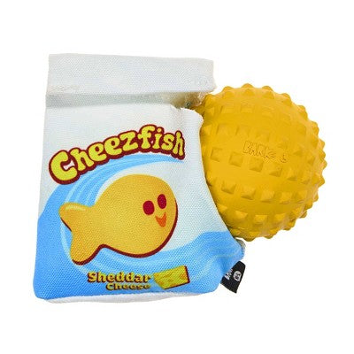 BARK Summer Big Shake Lake Cheezfish Snacks Dog Food Shaped Toy