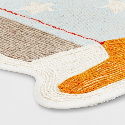 Rocket Shaped Kids' Accent Rug - Pillowfort
