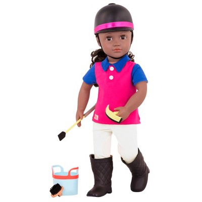 Our Generation Rashida with Book & Outfit 18" Posable Horseback Riding Doll