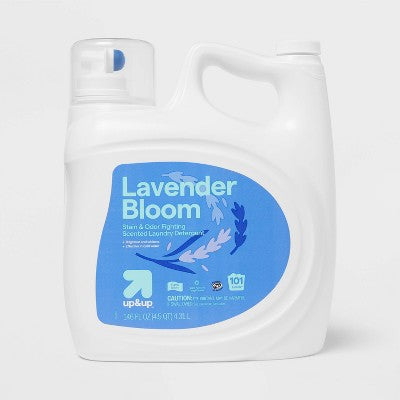 Lavender Bloom Liquid Laundry Detergent 101 Loads - 146 fl oz - up&up: Phosphate-Free, Plastic Bottle