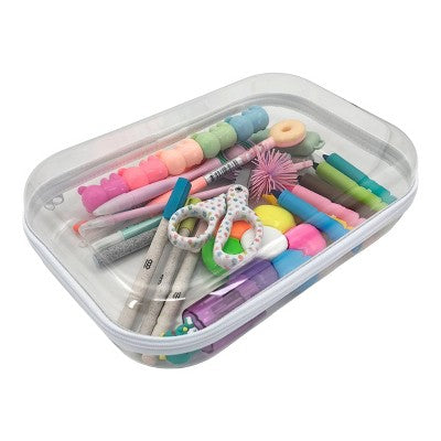 Large Hard Sided Case Clear - up&up