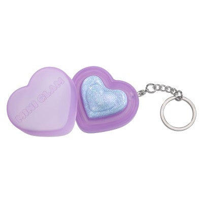 Mini Glam Cosmetics - Heart Glitter Balm Purple