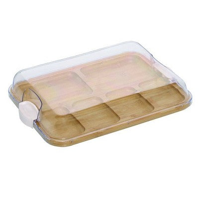 Farberware 11"x14" Build a Board with Compartments and Tan Handle