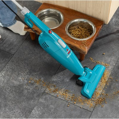 BISSELL Featherweight Lightweight Stick Vacuum 9.5" Cleaning Path Turquoise Blue: Bagless, Electric, Hard Floor, Pet Hair, 1 Speed, 15ft Cord (LOCAL PICKUP ONLY)