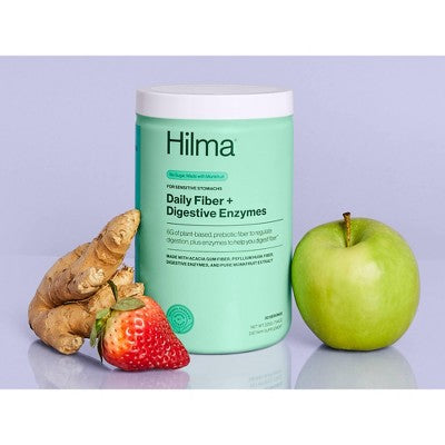 Hilma Daily Fiber + Digestive Enzymes Powder - 7.94oz