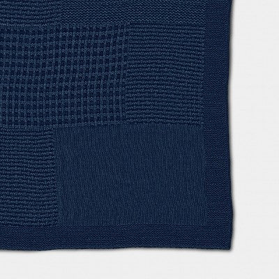 50"X 60" Washed Knitted Throw Blanket Blue - Threshold