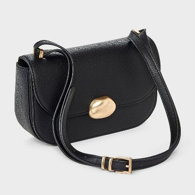 Flap Crossbody Bag - A New Day Black