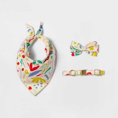 Modern Floral Dog Fashion Adjustable Collar - S - Boots & Barkley