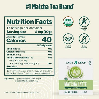 Jade Leaf Organic Japanese Matcha Latte Mix - 5.3oz