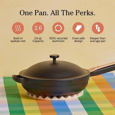 Our Place 2.6qt 10.5" Ceramic Nonstick Always Pan 2.0 - Char: Nonstick Cookware, Induction Safe, Includes Lid & Spatula