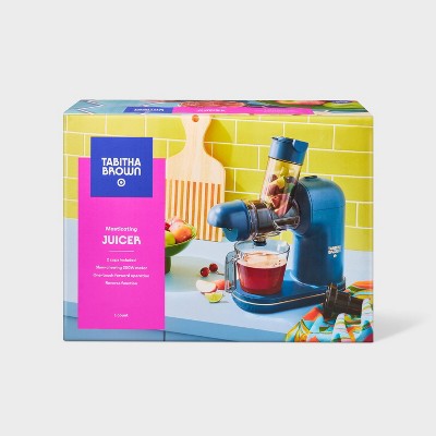 Electric Masticating Juicer Dark Teal Blue - Tabitha Brown for Target