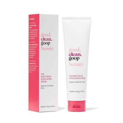 good.clean.goop beauty The Body Facial Exfoliating Scrub with Hyaluronic Acid and Vitamin E - 5oz