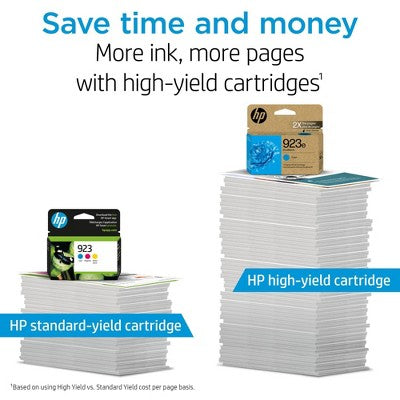 HP 923 CMY Original Ink Cartridge 3-Pack: Standard Yield Printer Ink Combo